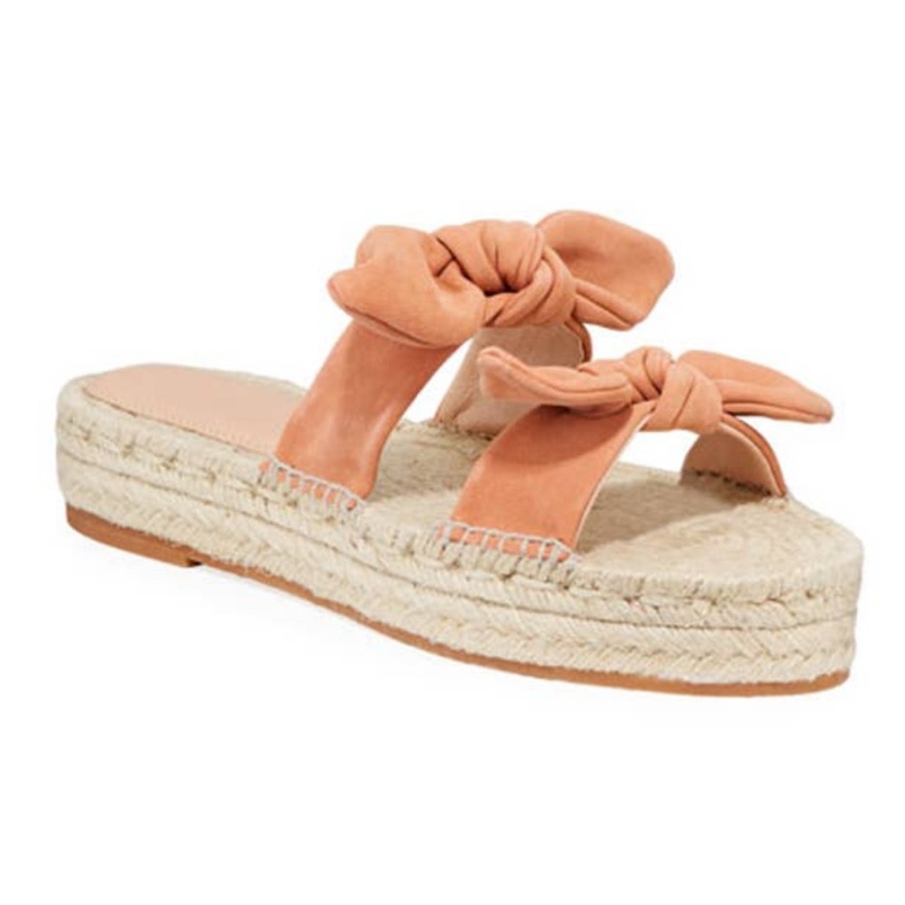 Loeffler Randall suede bow espadrilles